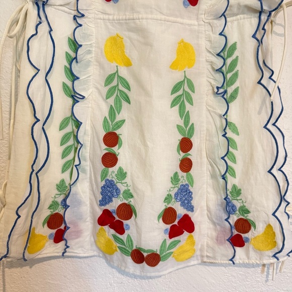 Farm Rio x Anthropologie Embroidered Ruffle mini Dress - Picture 7 of 15